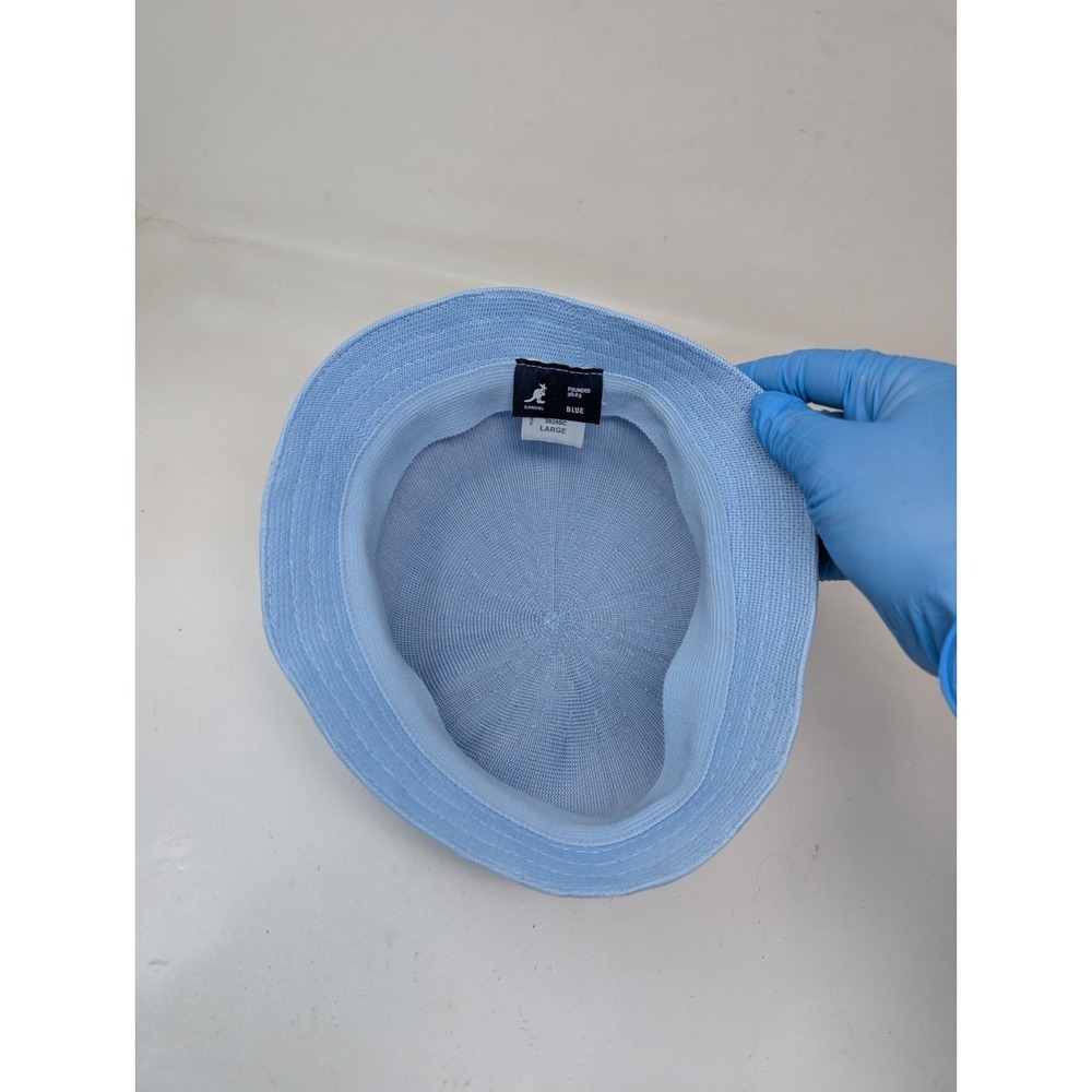 Kangol Unisex Tropic Bin Bucket Hat Cap Blue Size Large Men Women VTG Rap - Picture 5 of 11